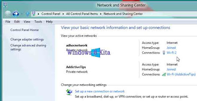 Tutorial Cara Membuat Wireless Ad Hoc Koneksi Internet Pada Windows 8