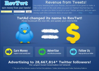 Cara mendapatkan uang dari RevTwt