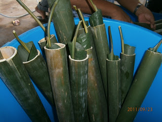 orangbukit BeRaya lagi Mari  membeli lemang 