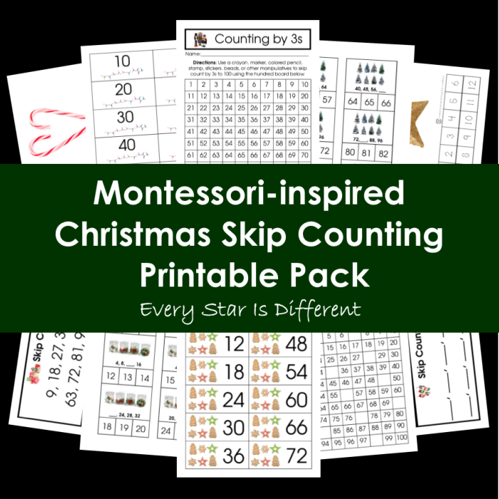 Christmas Skip Counting Printable Pack