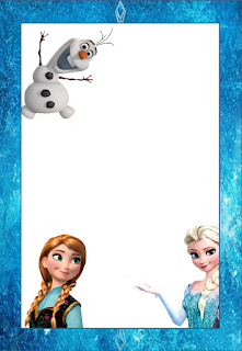 Frozen Free Printable Frames, Invitations or Cards.