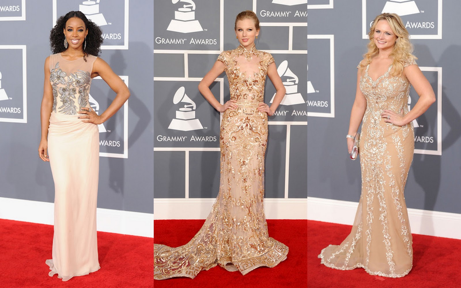 wedding dresses with lace back Divas and Darlings - The Grammy Awards 2012