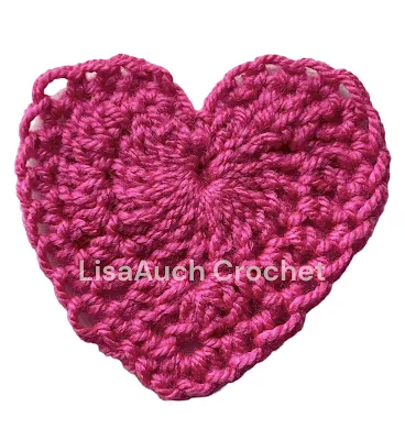 How to crochet a heart in a SQUARE FREE Crochet Pattern
