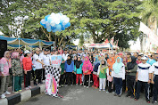 Ribuan Masyarakat Ikuti Jalan Sehat HUT Provinsi Lampung ke-54