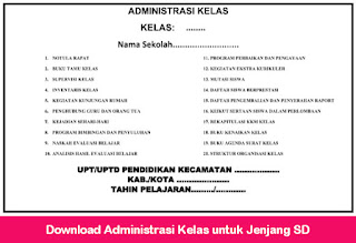 Download Administrasi Kelas