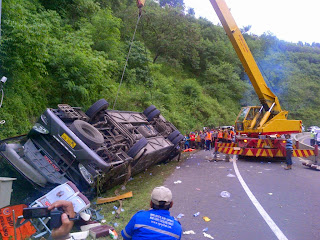 Tragedi Kecelakaan Bus Sang Engon Semarang