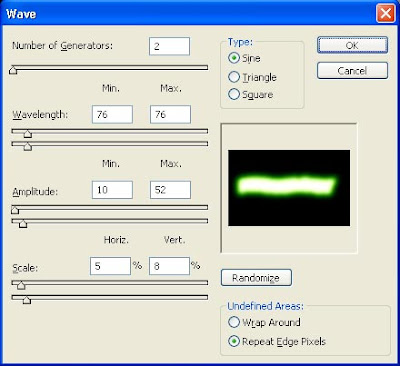 gambar tutorial efek distorsi