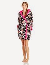 <br />Paul Frank Women's Sweet and Cozy Zebra Julius Print Hoodie Robe