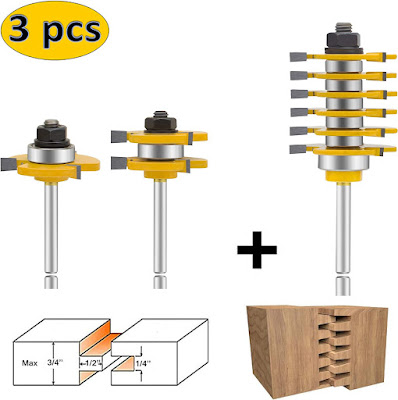 Shank Router Bit Set and Finger Joint