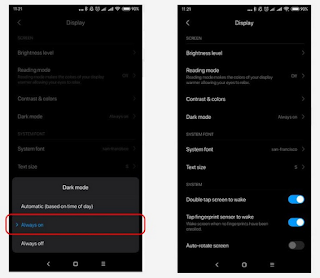 Dark mode xiaomi, begini Cara Mengaktifkan Dark Mode pada MIUI 10 Xiaomi