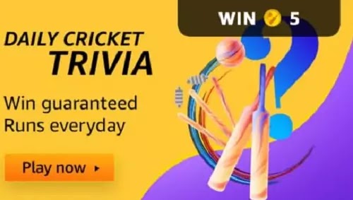 Amazon Daily Cricket Trivia Quiz Answers 11 may 2022