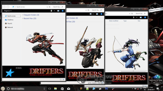 Windows 10 Ver. 1709 Theme DRIFTERS by Enji Riz