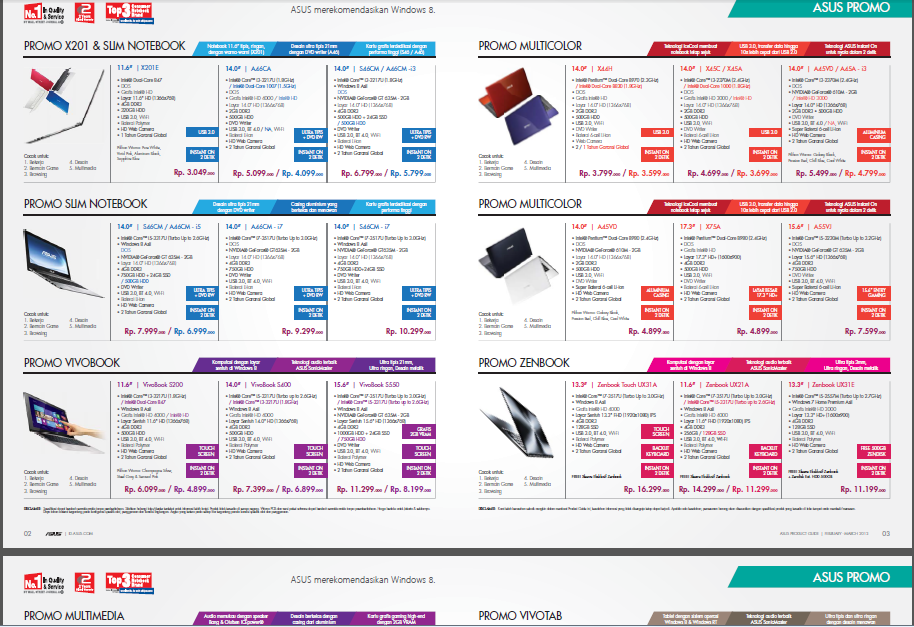 Nah anda tinggal klik disini = katalog harga asus bulan maret 2013