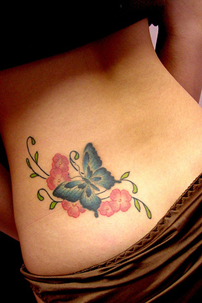 butterfly tattoo lower