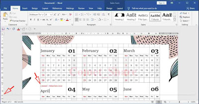 Cara Membuat Kalender Menggunakan Template Di Microsoft Word 2016