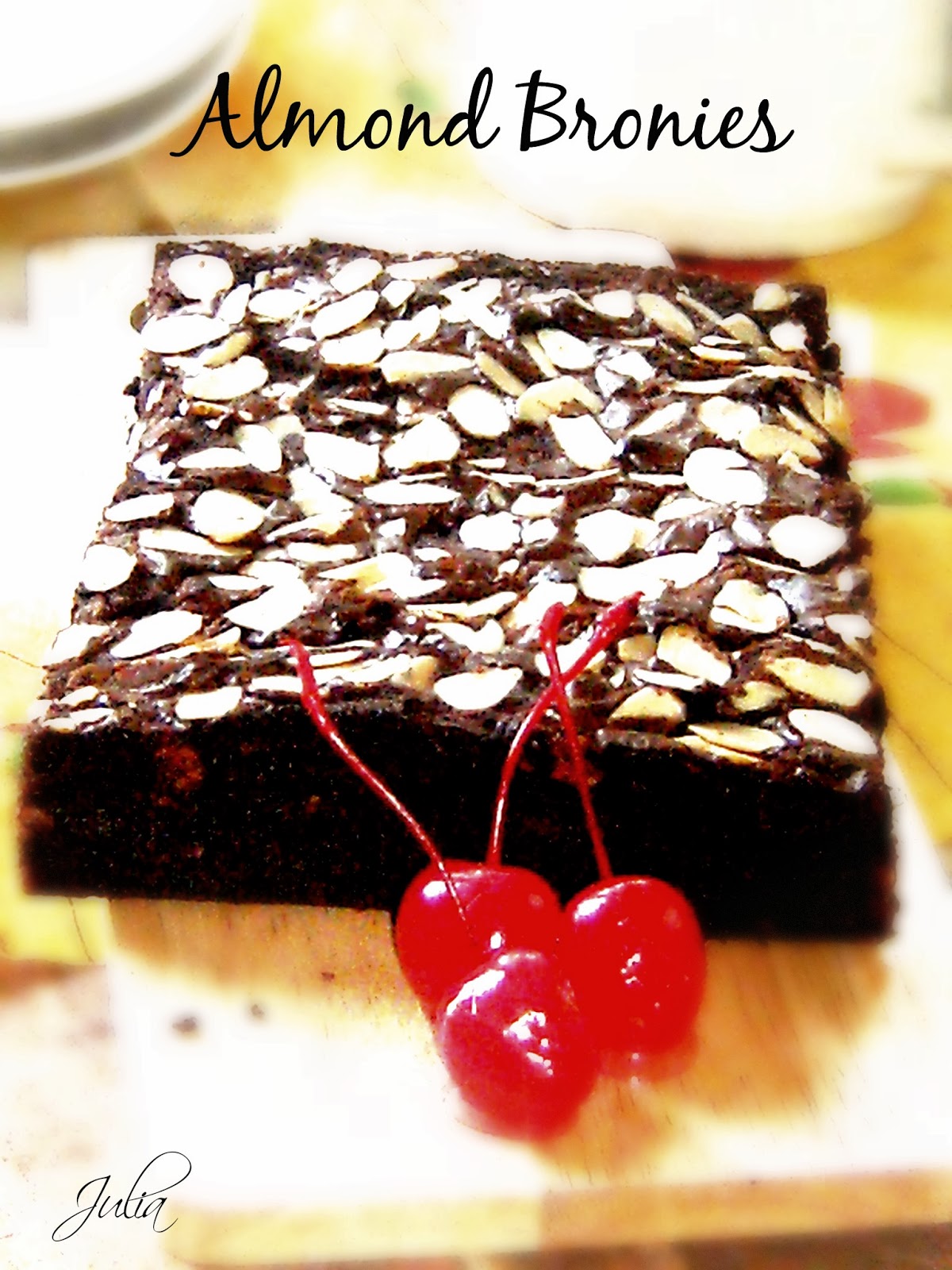 Julia Homemade: Brownies Almond Coklat