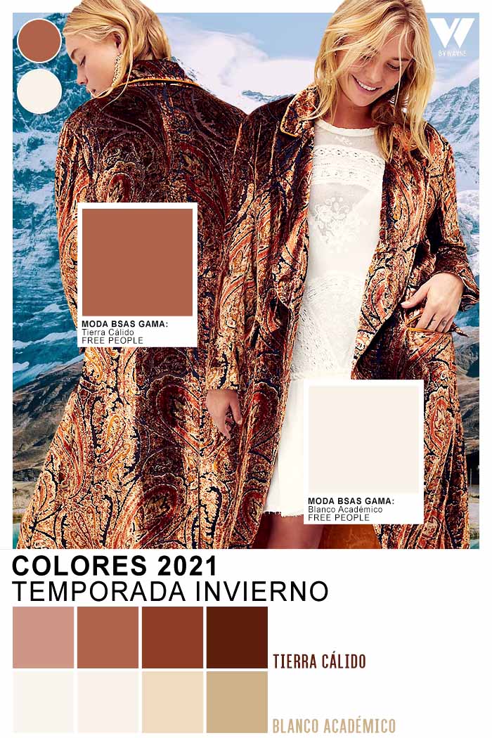 Tonos tierra calido moda invierno 2021 colores de moda