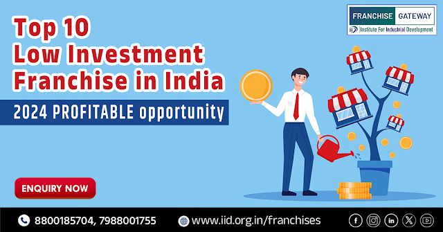 top 10 low investment franchise in india for 2024