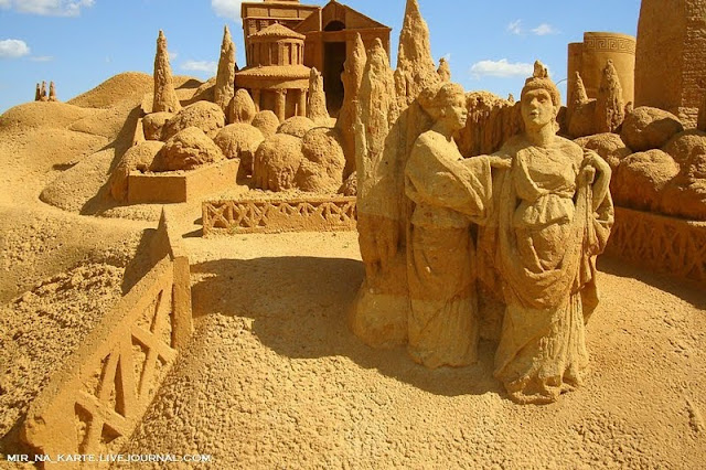 Amazing: Great Roman Empire Sand Sculpture Exhibition in Russia