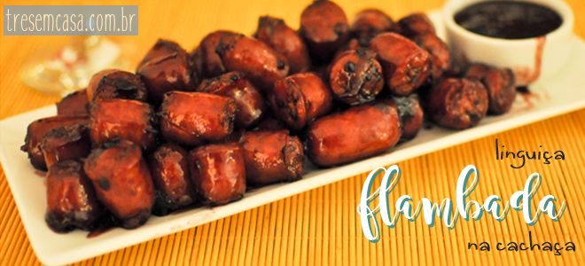 receita linguiça cachaça