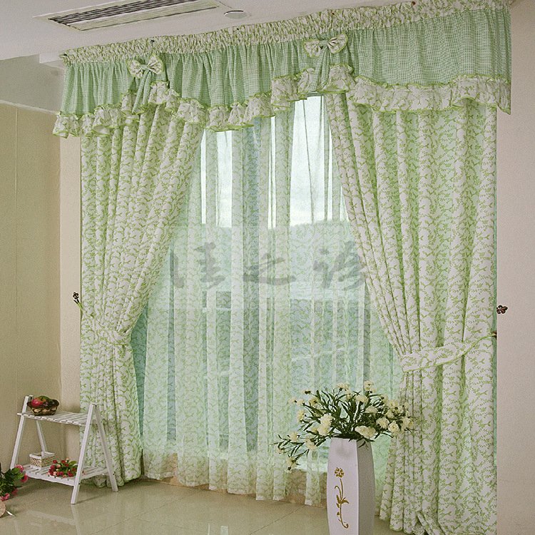 Turquoise And Gray Curtains Window Treatment for