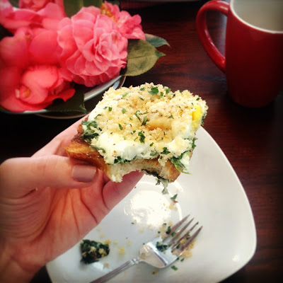 Baked Eggs with Spinach and Parmesan