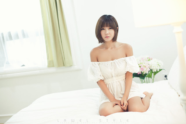 4 Ryu Ji Hye in White-Very cute asian girl - girlcute4u.blogspot.com