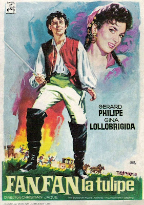 Movie poster for Fanfan la Tulipe (1952).