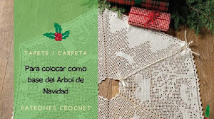 Tapete base de árbol de Navidad a crochet | Patrones