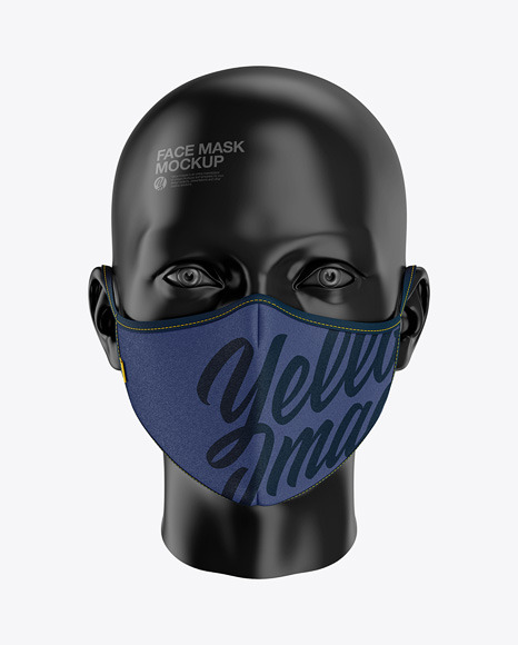 Download Face Mask Mockup - Front View