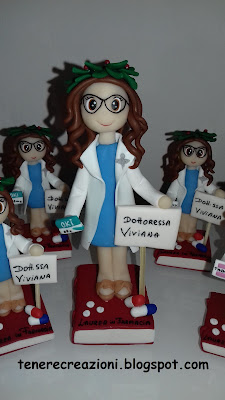 Cake topper Laurea Farmacia Medicina