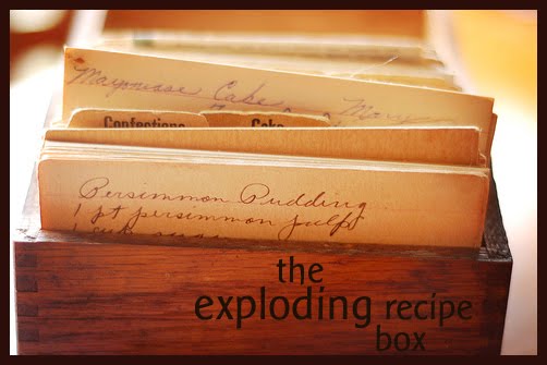 the exploding recipe box