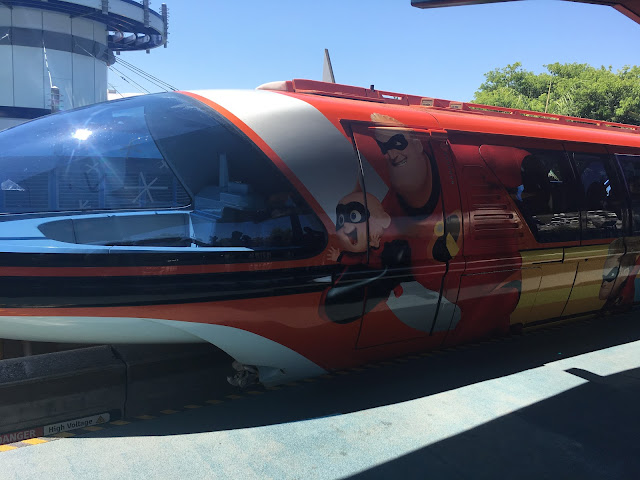 Disneyland Orange Monorail Mr. Incredible Pixar Fest