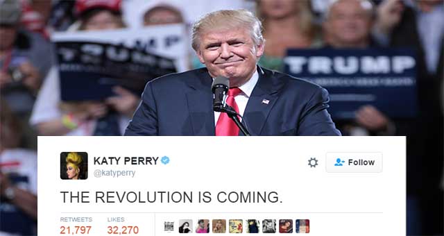 Celebs React to Donald Trump’s Presidential Victory. 