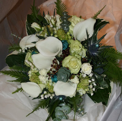 Black And Ivory Wedding Flowers. We delivered the Bridal