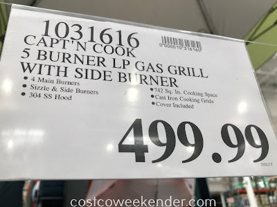 Deal for the Capt'N Cook 5-Burner Gas Grill at Costco