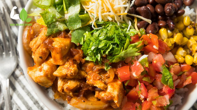 High Protein Chicken Burrito Bowl Recipe