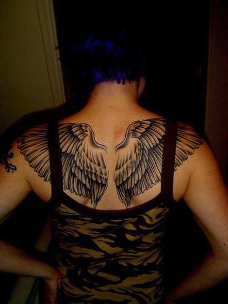 women angel tattoo 03 pictures