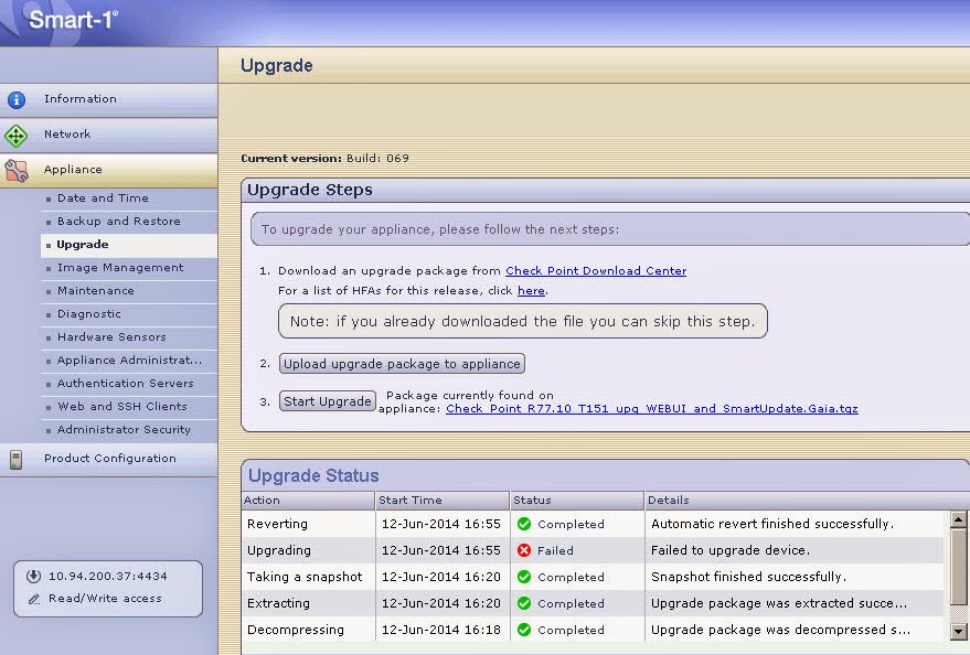 Checkpoint SPLAT Upgrade to Gaia Error and Solutions