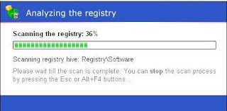 AusLogics Registry Defrag : Scanning the Registry