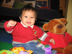 Alexandre and his new friend the Bear!