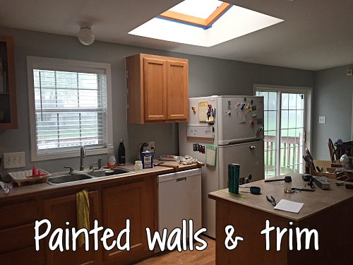 painted walls and trim