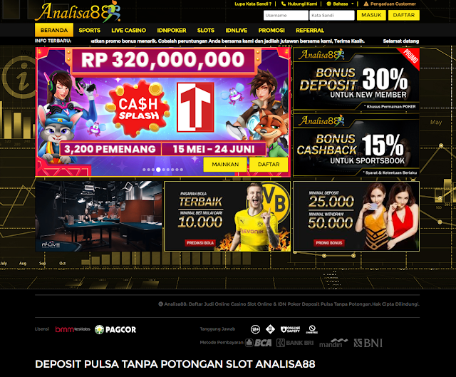 Analisa88 Menyediakan Transaksi Deposit Pulsa Tidak Ada Potongan Idn Slot