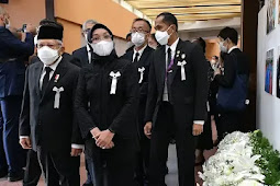Ma'ruf Amin Hadiri Prosesi Pemakaman Kenegaraan PM Sihinzo Abe di Nippon Budokan