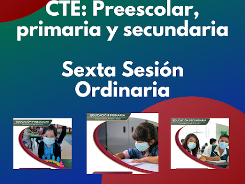 Guías CTE: Sexta Sesión Ordinaria - Prescolar, Primaria y Secundaria