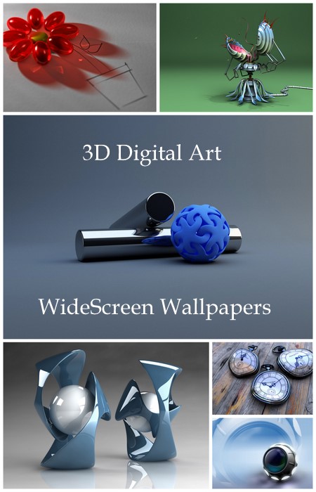 3D Digital Art WideScreen Wallpapers