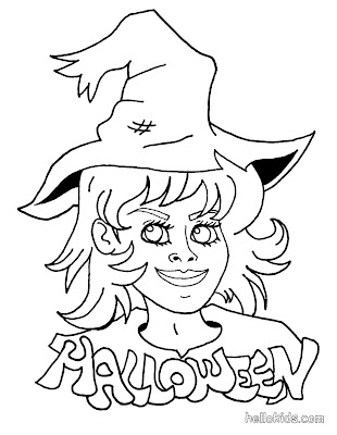 Halloween Witch Coloring Pictures