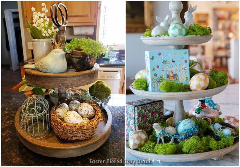 Easter, Tiered Tray, Decor, Easter Decoration Ideas