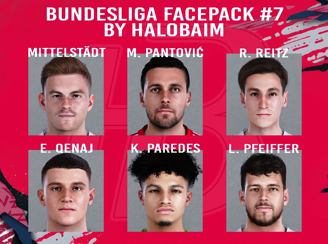 PES 2021 BUNDESLIGA FACEPACK #7 by Halobaim