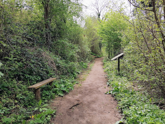 Bench along Stapleford footpath 2 Image courtesy of Gerry Gross